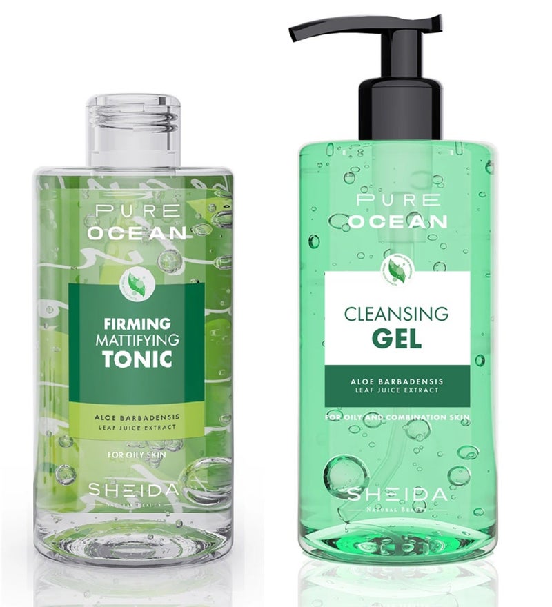 Sheida Pure Ocean Facial Cleansing Set - For Oily and Combination Skin - Image 1